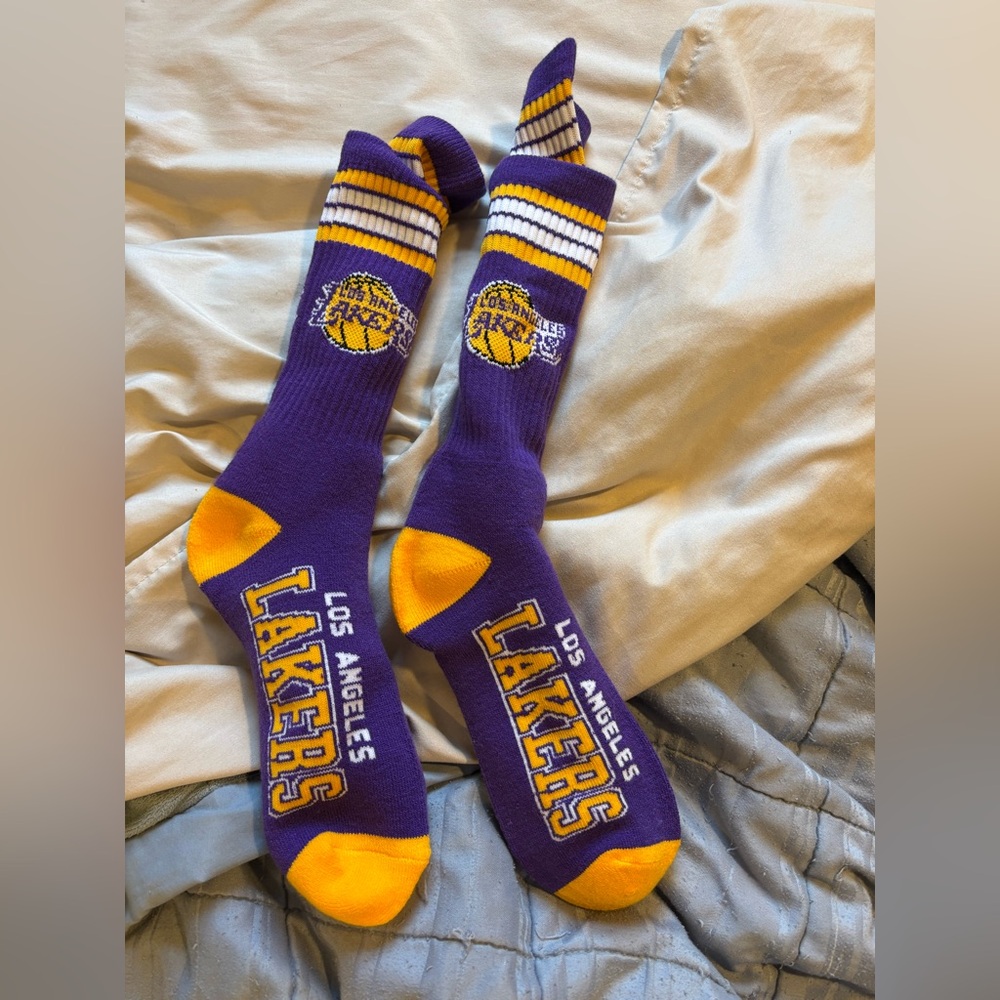 Mens Lakers NBA Socks 2-pack